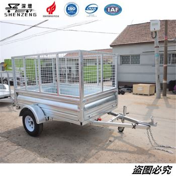 0.5吨镀锌网格拖车
