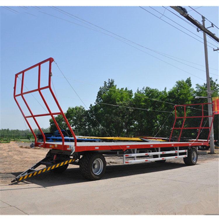 圆捆草料平板全挂车 