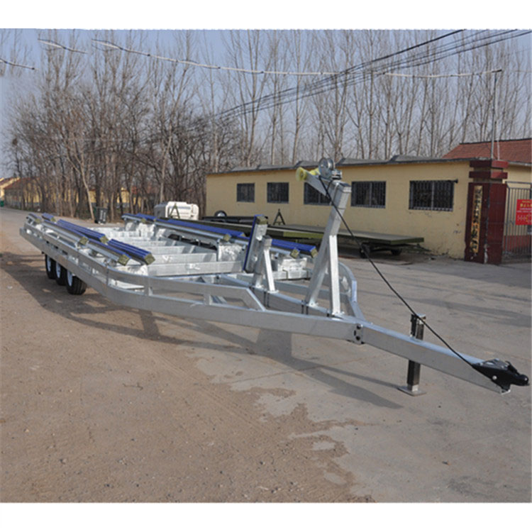 5吨3轴浮筒式船拖车 