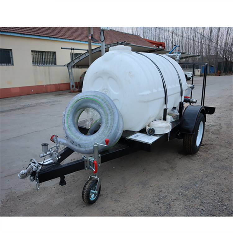 1吨塑料水罐拖车 