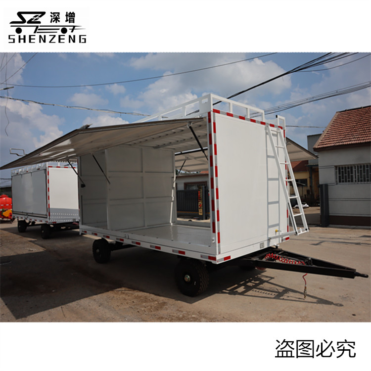 无人机打药设备厢式农用挂车 