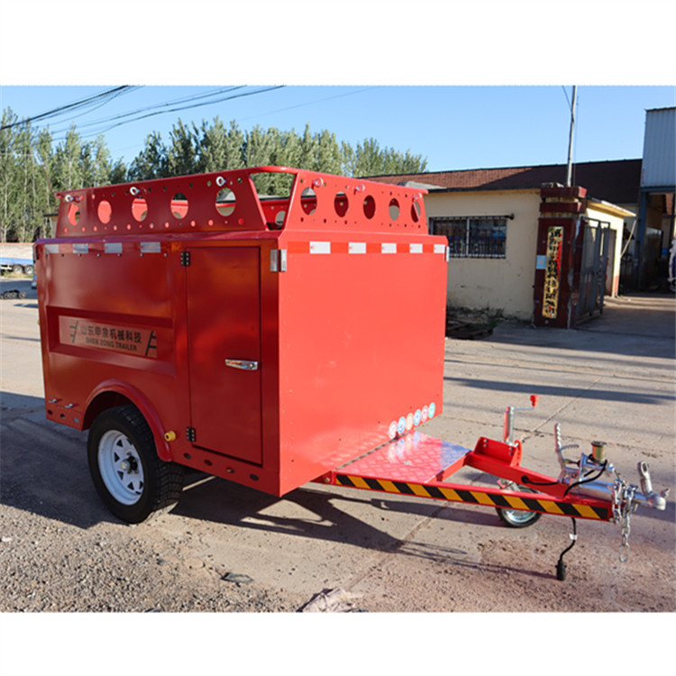 1吨消防设备汽车拖车 