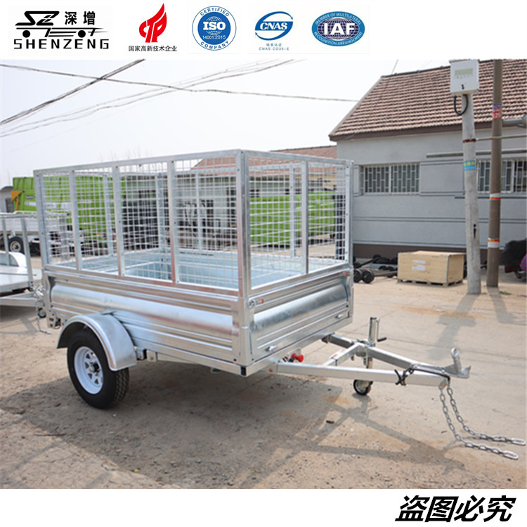 0.5吨镀锌网格拖车 