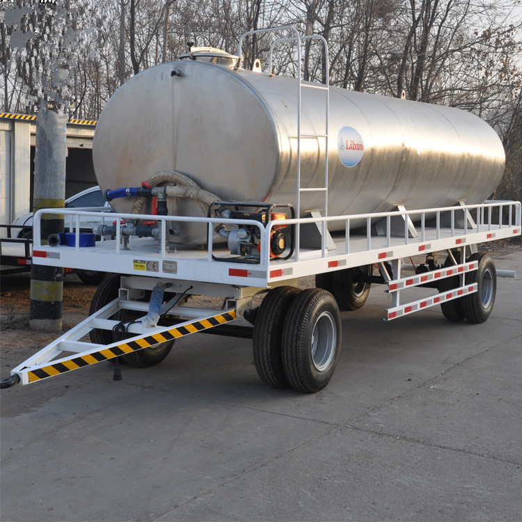 shenzong不锈钢水罐拖车 