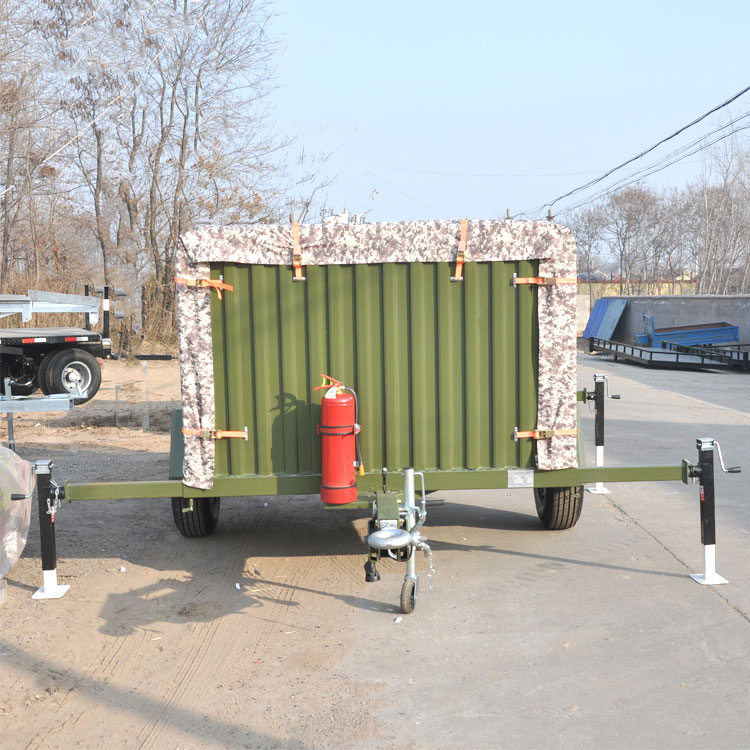 篷布厢式平板拖车 